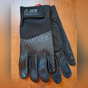 Black Men's Work Gloves Ace Brand Sz Large